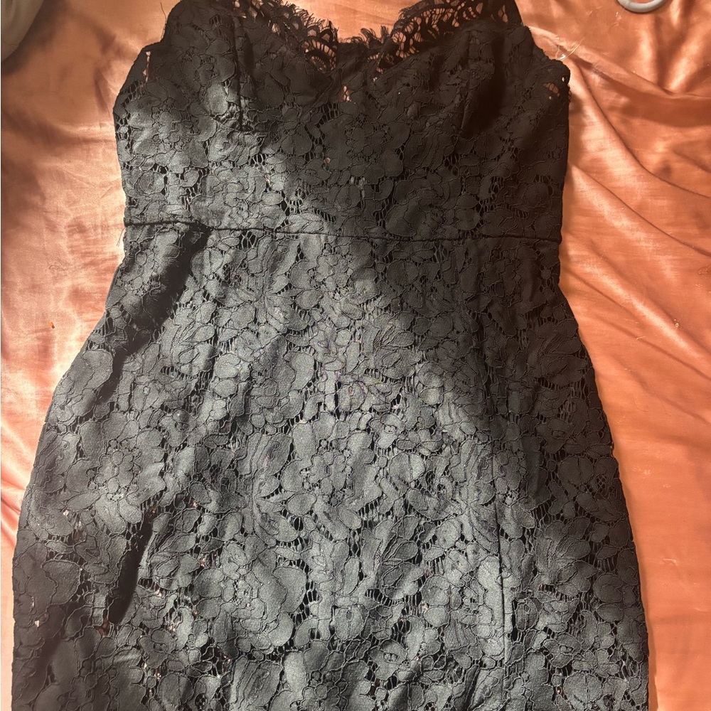 Fashion Nova Black Sheath Midi Dress Sweetheart Neckline
